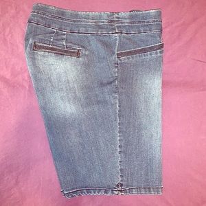 Westbound Woman denim Bermuda shorts 18W